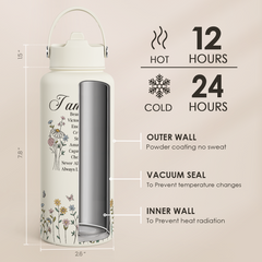 Beige Christian SipChic | Straw Lid Water Bottle 32oz