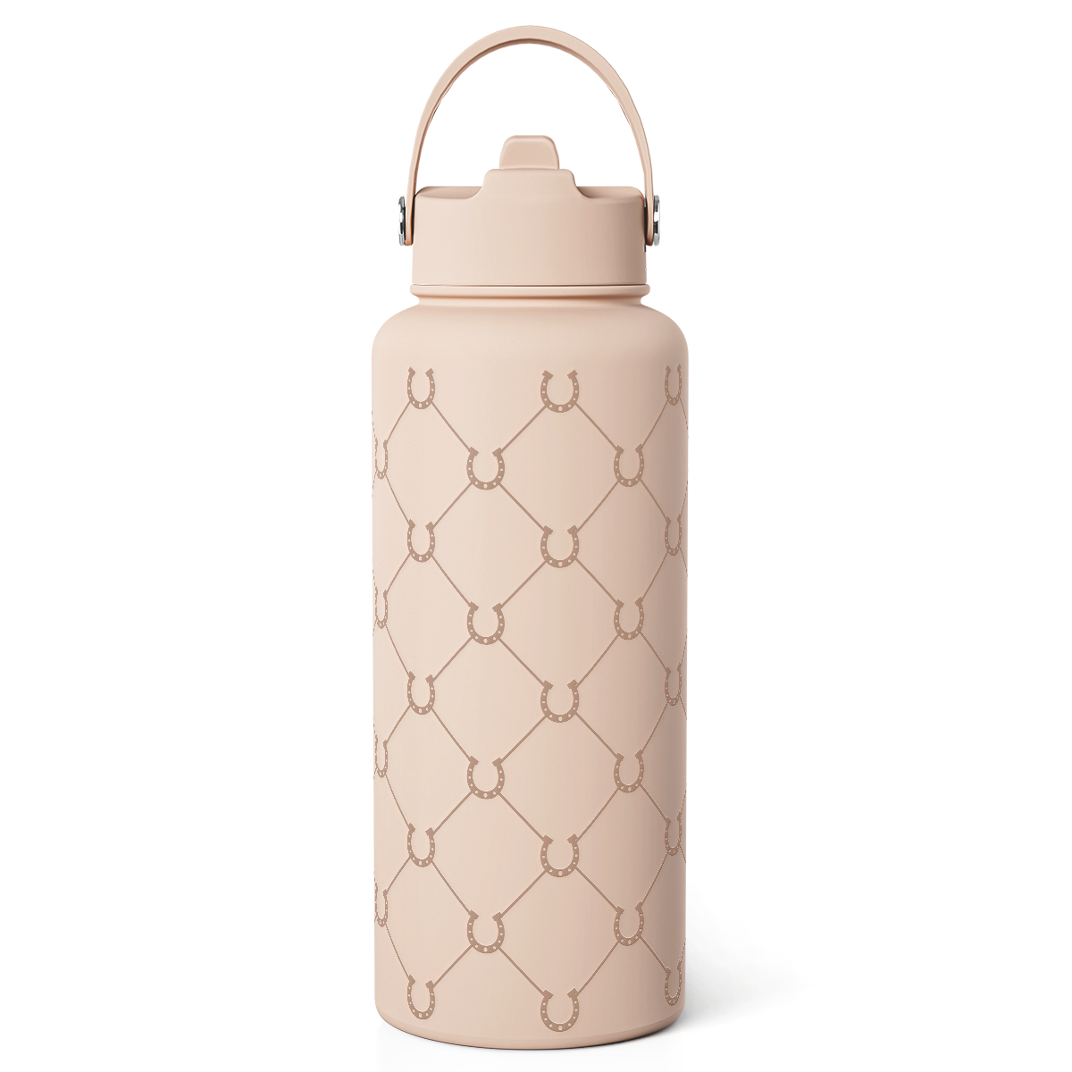 Horse Water Bottle 32oz Stainless Steel with Lid & Straw, Insulated Bottles for Women Girls, Equestrian Gift Idea for Birthday Christmas