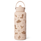 Brown Cowgirl SipChic | Straw Lid Water Bottle 32oz
