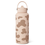 Brown Cow Skin SipChic | Straw Lid Water Bottle 32oz