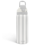 Grey Stripe VividPop | Push-button Lid Water Bottle 32oz