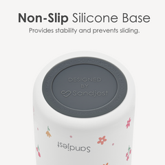 Floral Insulated Stainless Steel Water Bottle with Straw for Sports and Travel, 32oz, Gifts for Women Girls Friends Teens Birthday Christmas