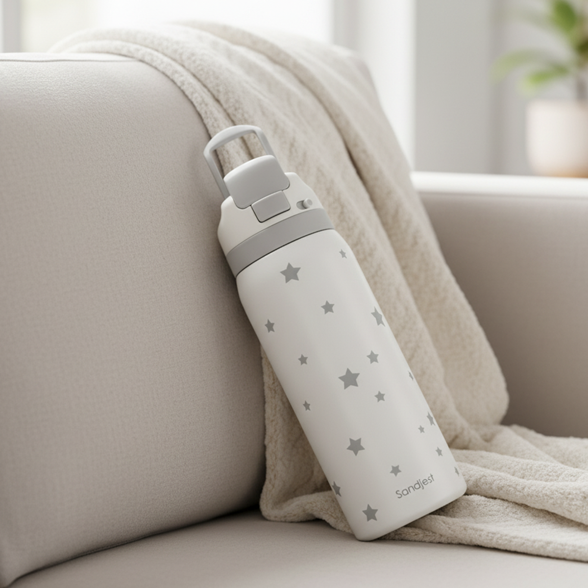Grey Star VividPop | Push-button Lid Water Bottle 32oz