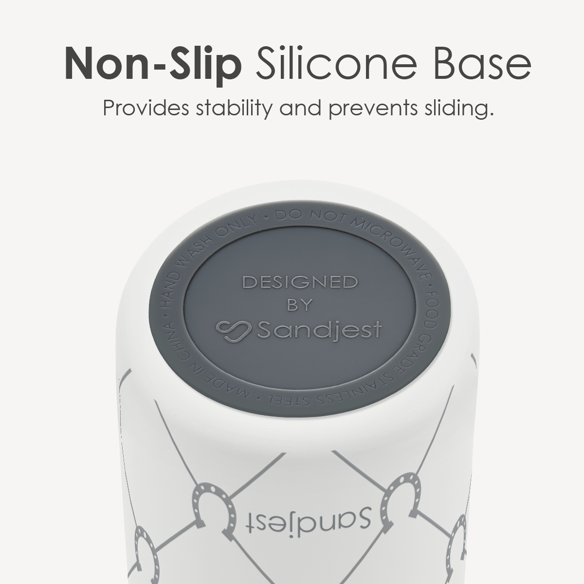 Grey Horse VividPop | Push-button Lid Water Bottle 32oz