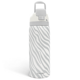 Grey Zebra VividPop | Push-button Lid Water Bottle 32oz