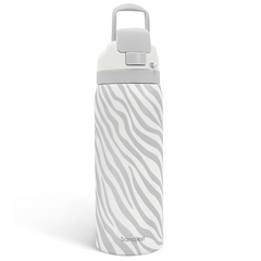 Zebra Print Insulated Stainless Steel Water Bottle with Straw for Sports and Travel, 32oz, Gifts for Women Girls Friends Teens Birthday Christmas