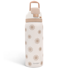 Sunflower Insulated Stainless Steel Water Bottle with Straw for Sports and Travel, 32oz, Gifts for Women Girls Friends Teens Birthday Christmas