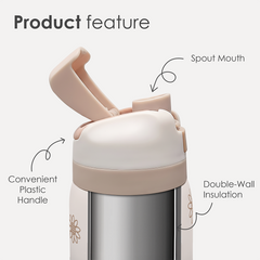 Sunflower Insulated Stainless Steel Water Bottle with Straw for Sports and Travel, 32oz, Gifts for Women Girls Friends Teens Birthday Christmas