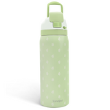 Botanical Insulated Stainless Steel Water Bottle with Straw for Sports and Travel, 32oz, Gifts for Women Girls Friends Teens Birthday Christmas
