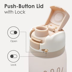 Teacher Insulated Stainless Steel Water Bottle with Straw for Sports and Travel, Cool Teachers Club, 32oz, Gifts for Women Apperciation Birthday Christmas