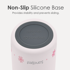 Floral Insulated Stainless Steel Water Bottle with Straw for Sports and Travel, 32oz, Gifts for Women Girls Friends Teens Birthday Christmas (Pink)