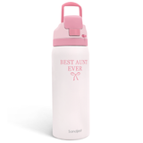 Pink Aunt VividPop | Push-button Lid Water Bottle 32oz