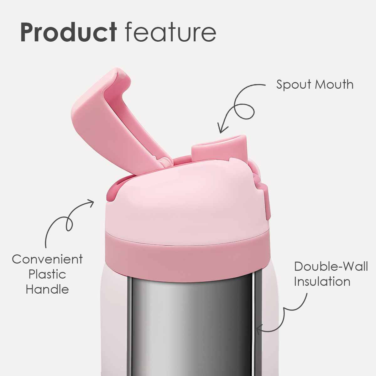 Pink Aunt VividPop | Push-button Lid Water Bottle 32oz