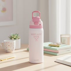 Pink Aunt VividPop | Push-button Lid Water Bottle 32oz