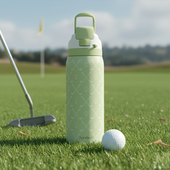 Golf Insulated Stainless Steel Water Bottle with Straw for Sports and Travel, 32oz, Gifts for Golf Lover Women Girls Friends Teens Birthday Christmas
