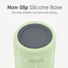 Tennis Insulated Stainless Steel Water Bottle with Straw for Sports and Travel, 32oz, Gifts for Tennis Lover Women Girls Friends Teens Birthday Christmas