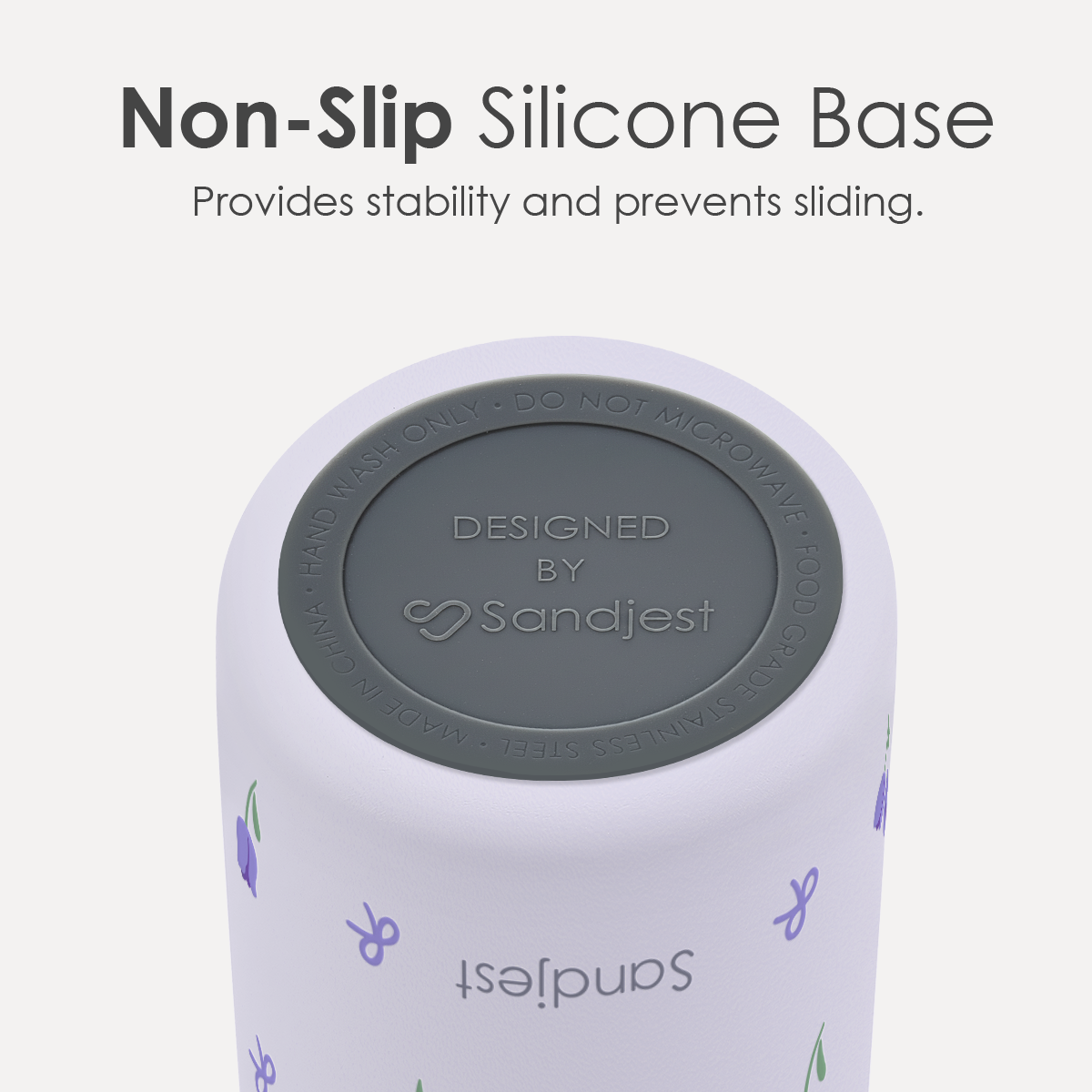 Purple Tulip VividPop | Push-button Lid Water Bottle 32oz