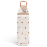 Brown Mushroom VividPop | Push-button Lid Water Bottle 32oz