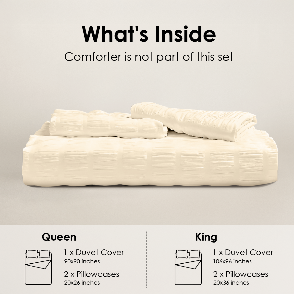 CozyDrift Seersucker Duvet Cover Set