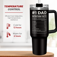 Dad Awesome Like My Daughter Quencher Tumbler with Handle 40oz