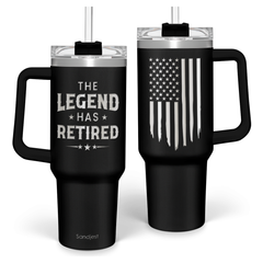 Retirement Gift for Men - 40oz Stainless Steel Insulated Coffee Tumbler with Lid & Straw, Gift Ideas for Boss Coworkers Fathers Husband, Christmas Birthday