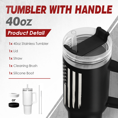 Retirement Gift for Men - 40oz Stainless Steel Insulated Coffee Tumbler with Lid & Straw, Gift Ideas for Boss Coworkers Fathers Husband, Christmas Birthday