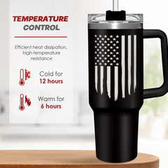Retirement Gift for Men - 40oz Stainless Steel Insulated Coffee Tumbler with Lid & Straw, Gift Ideas for Boss Coworkers Fathers Husband, Christmas Birthday