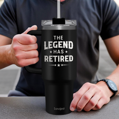 Retirement Gift for Men - 40oz Stainless Steel Insulated Coffee Tumbler with Lid & Straw, Gift Ideas for Boss Coworkers Fathers Husband, Christmas Birthday