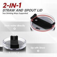 Dad Gift from Daughter, 40oz Stainless Steel Insulated Coffee Tumbler With Lid & Straw, Travel Cup Gift for Dad, Christmas Birthday Father's Day