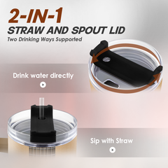 Guitarist Gifts for Men, 40oz Stainless Steel Insulated Coffee Tumbler with Lid & Straw, Travel Cup Gift for Musician Guitar Player, Christmas Birthday