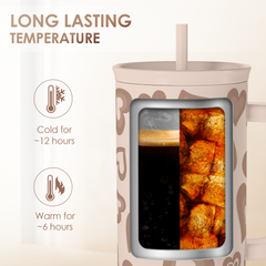 Brown Heart Slidemate | Slider Tumbler with Handle 40oz