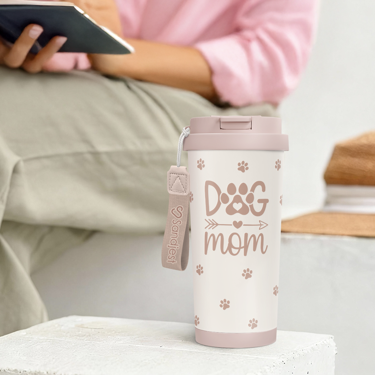 CaféMate 18oz Coffee Tumbler | Dog Moms