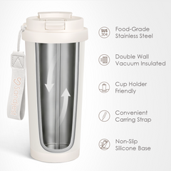 CaféMate 18oz Coffee Tumbler | Gift for Nurses