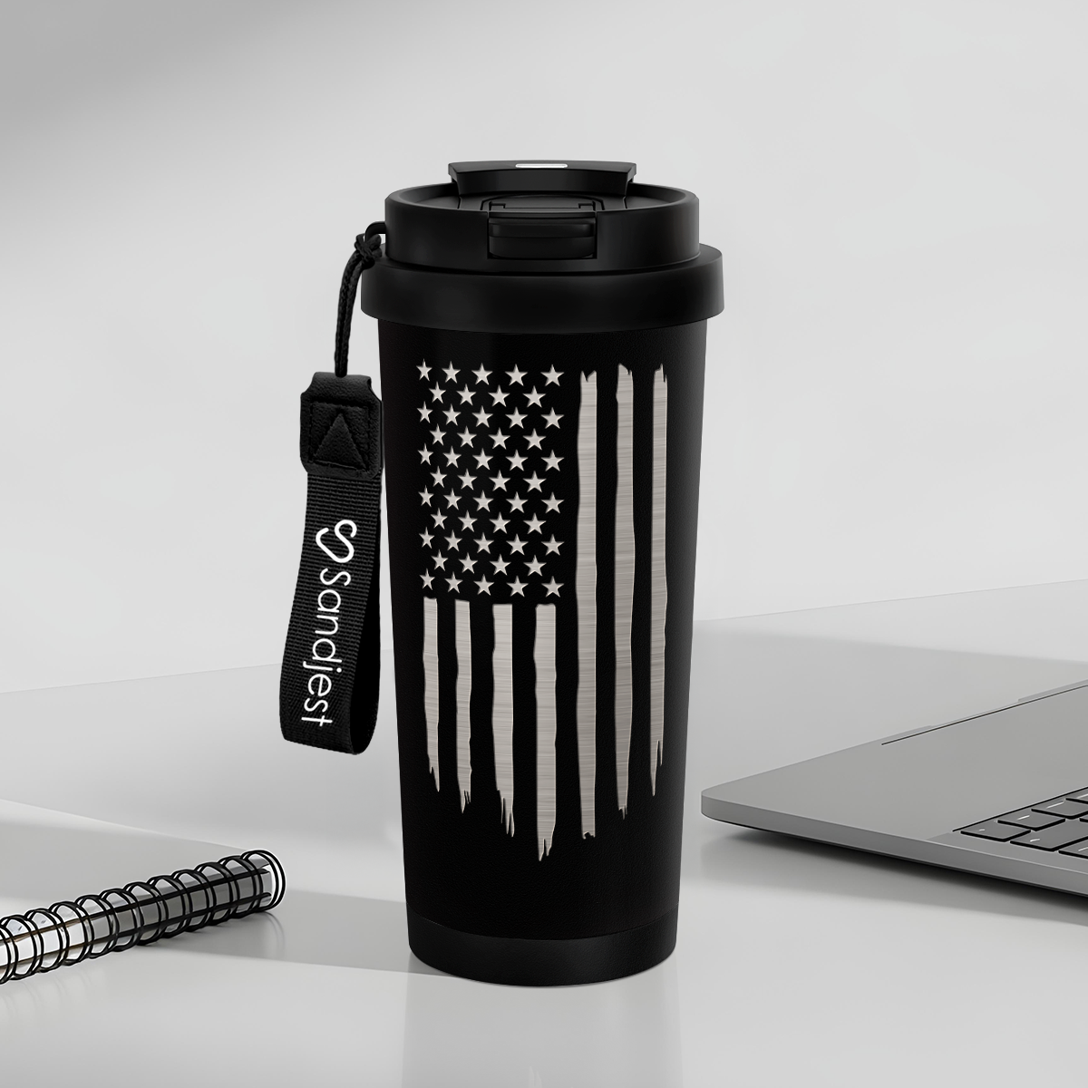 CaféMate 18oz Coffee Tumbler | American Flag