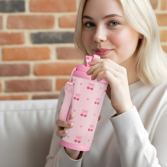 CaféMate 18oz Coffee Tumbler | Sweet Cherries
