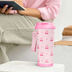 CaféMate 18oz Coffee Tumbler | Sweet Cherries