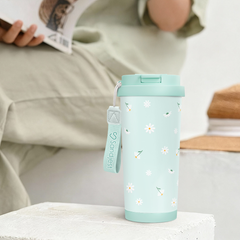 CaféMate 18oz Coffee Tumbler | Daisies