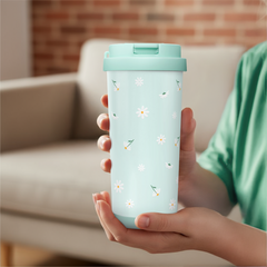 CaféMate 18oz Coffee Tumbler | Daisies