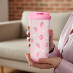 CaféMate 18oz Coffee Tumbler | Strawberries