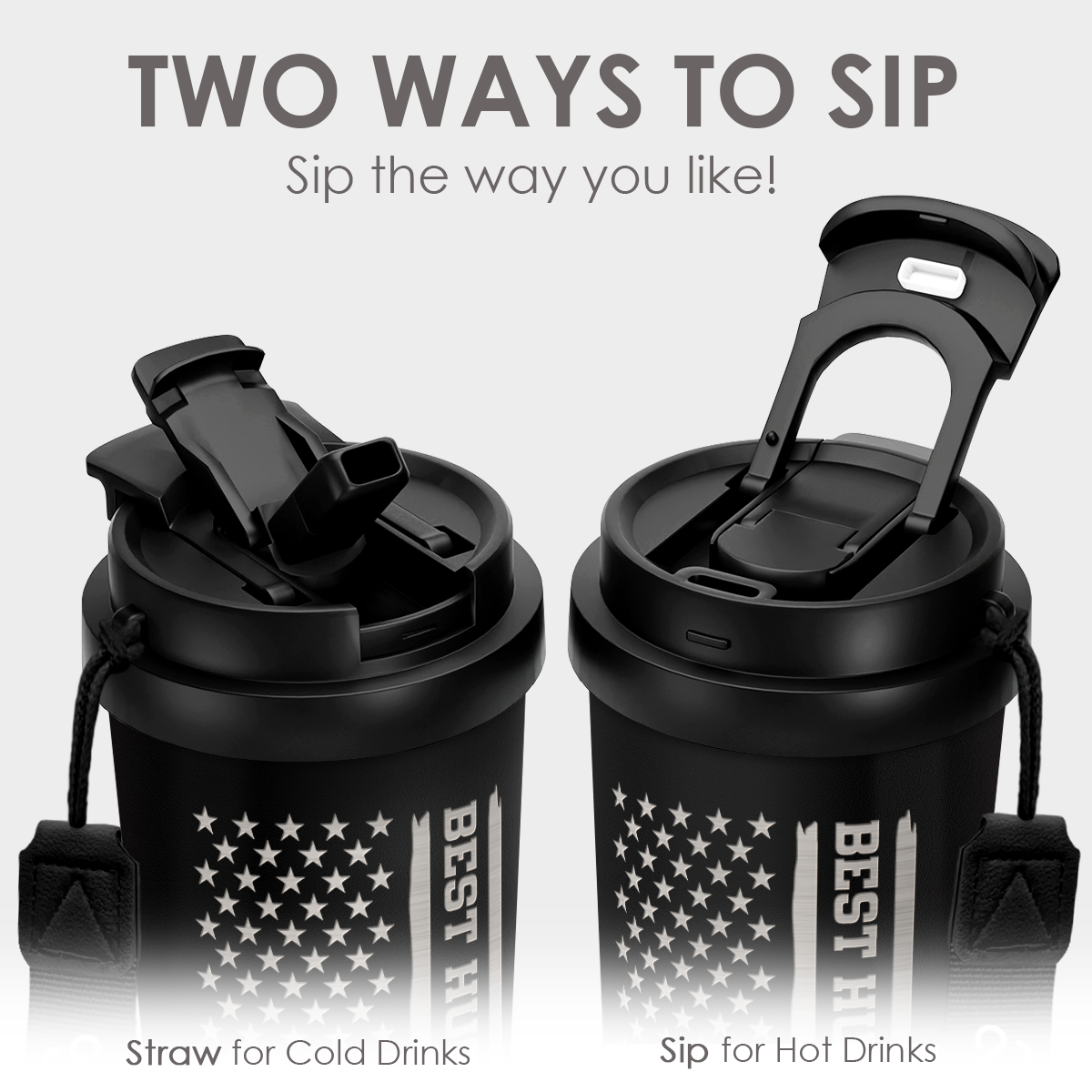 CaféMate 18oz Coffee Tumbler | Gift for Husband