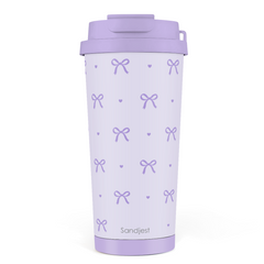 CaféMate 18oz Coffee Tumbler | Coquette Bows