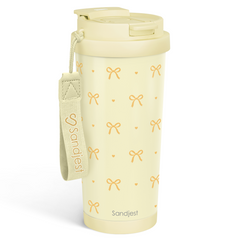 CaféMate 18oz Coffee Tumbler | Coquette Bows