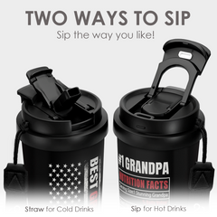 CaféMate 18oz Coffee Tumbler | Gift for Grandpa