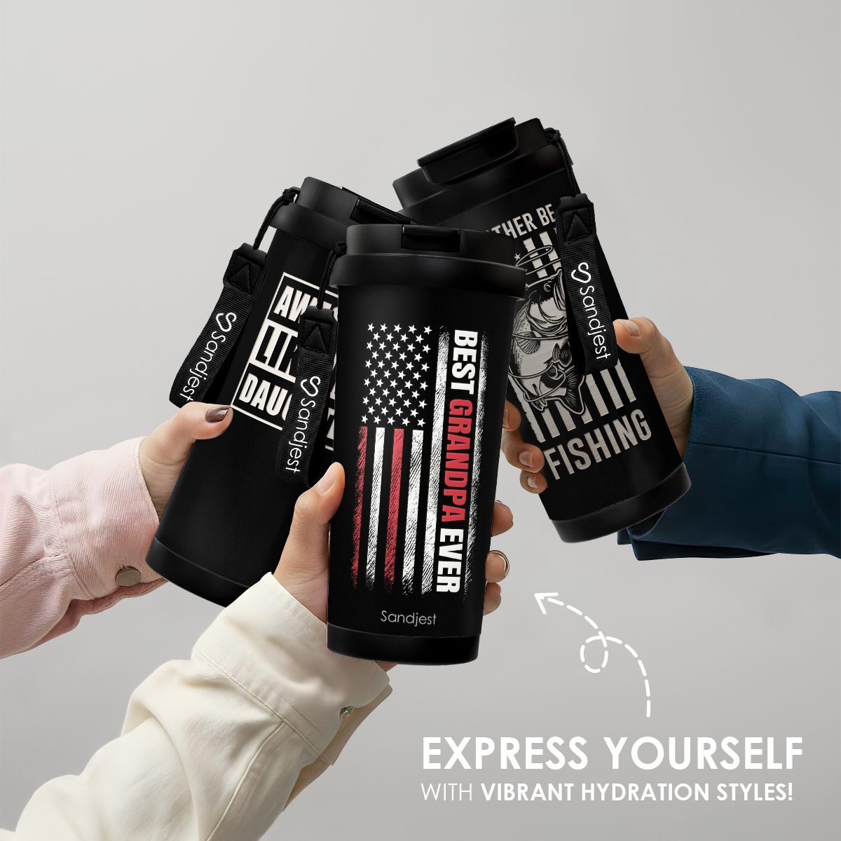 CaféMate 18oz Coffee Tumbler | Gift for Grandpa
