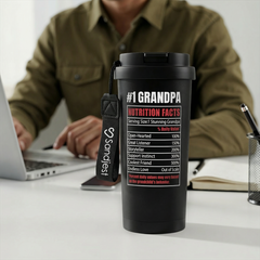 CaféMate 18oz Coffee Tumbler | Gift for Grandpa