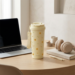 CaféMate 18oz Coffee Tumbler | Sunflowers