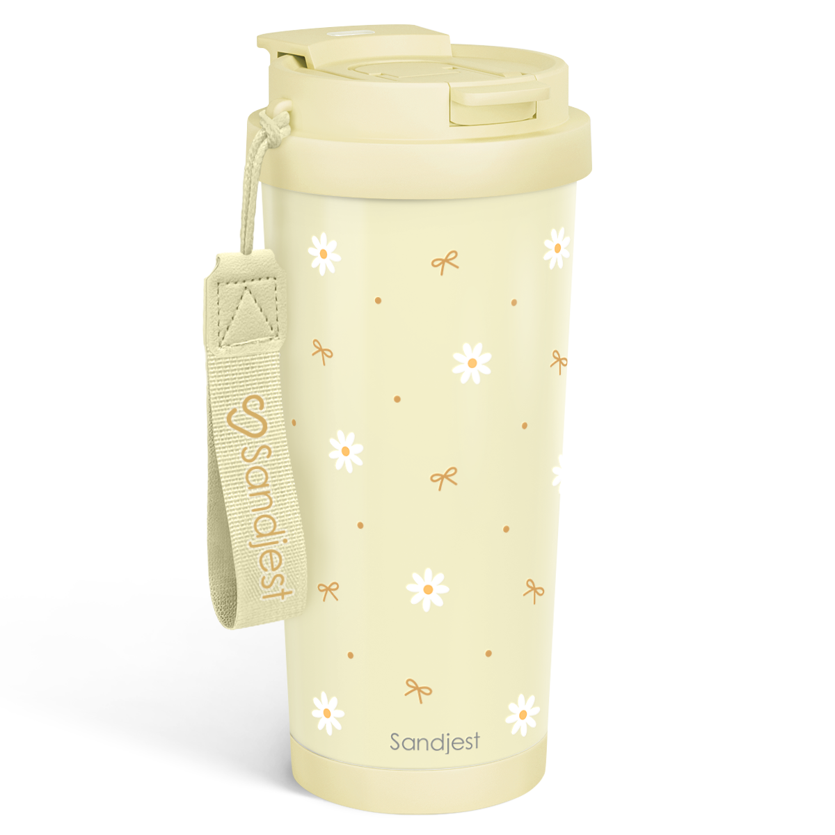 CaféMate 18oz Coffee Tumbler | Daisies