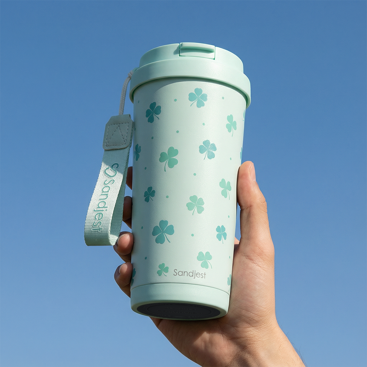 CaféMate 18oz Coffee Tumbler | Shamrocks