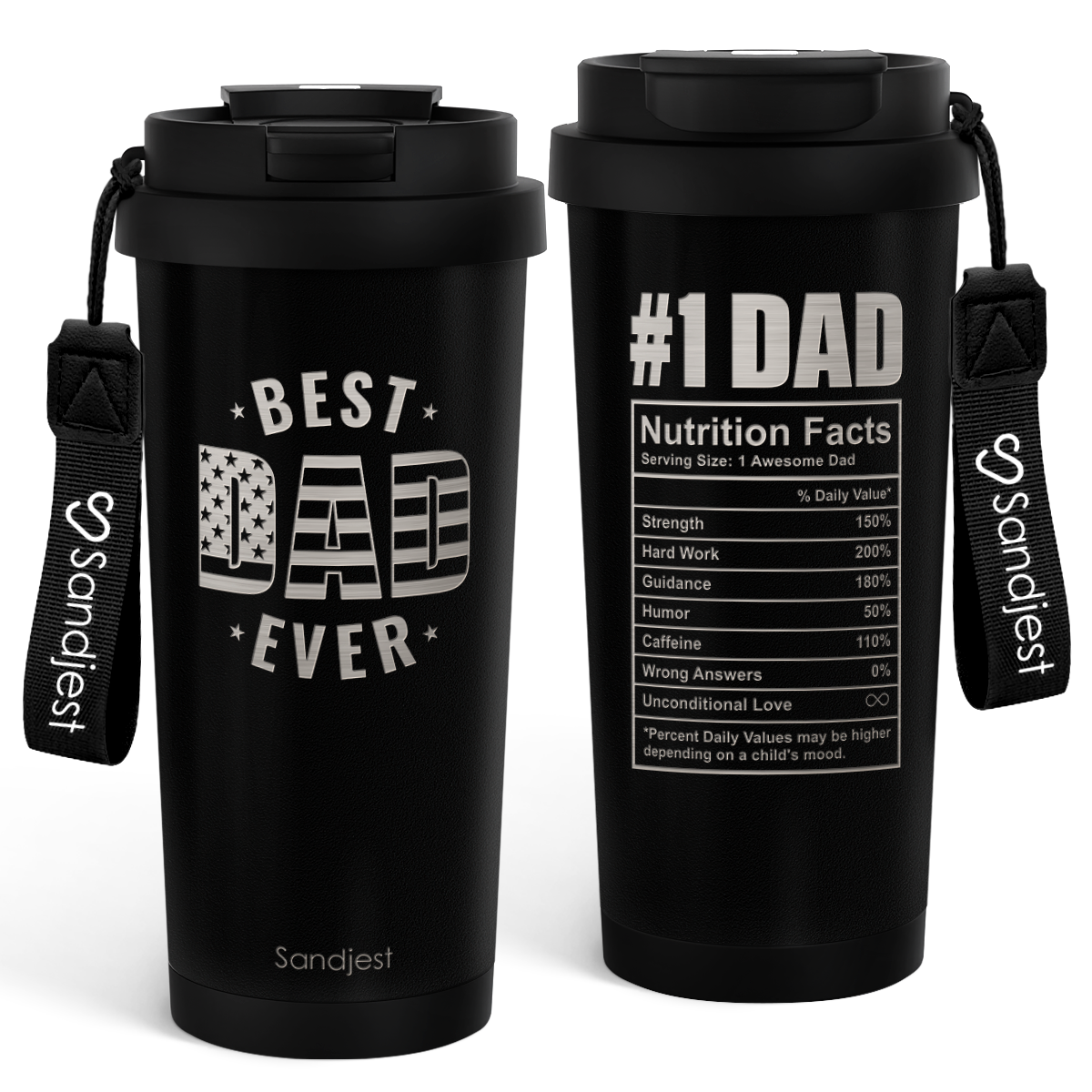 CaféMate 18oz Coffee Tumbler | Gift for Dads