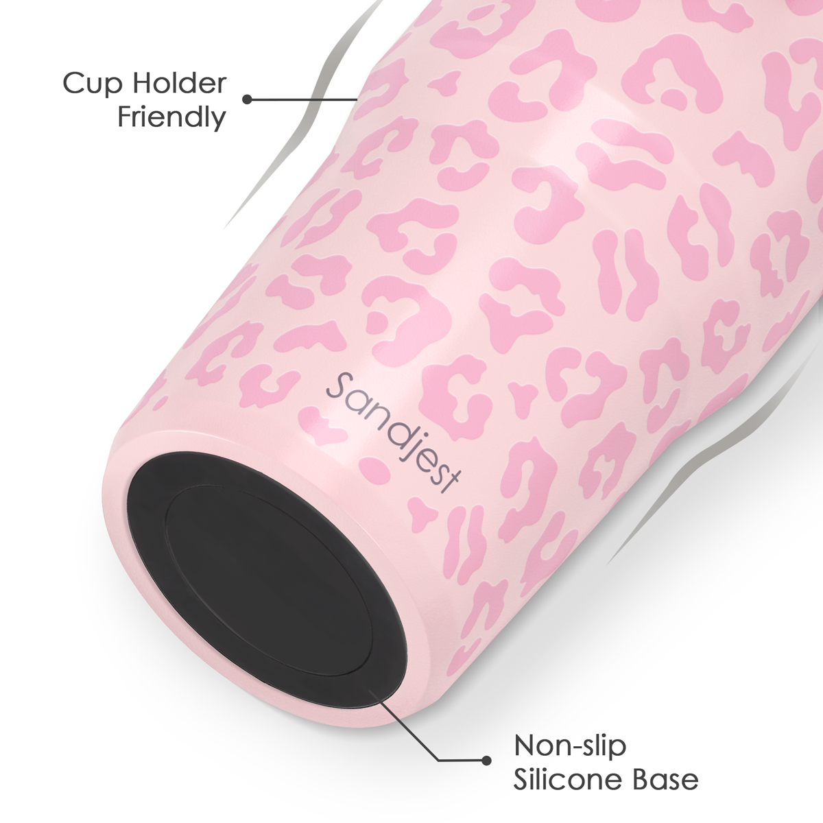 Pink Leopard TintFlip | Straw Lid Tumbler with Carry Handle 30oz